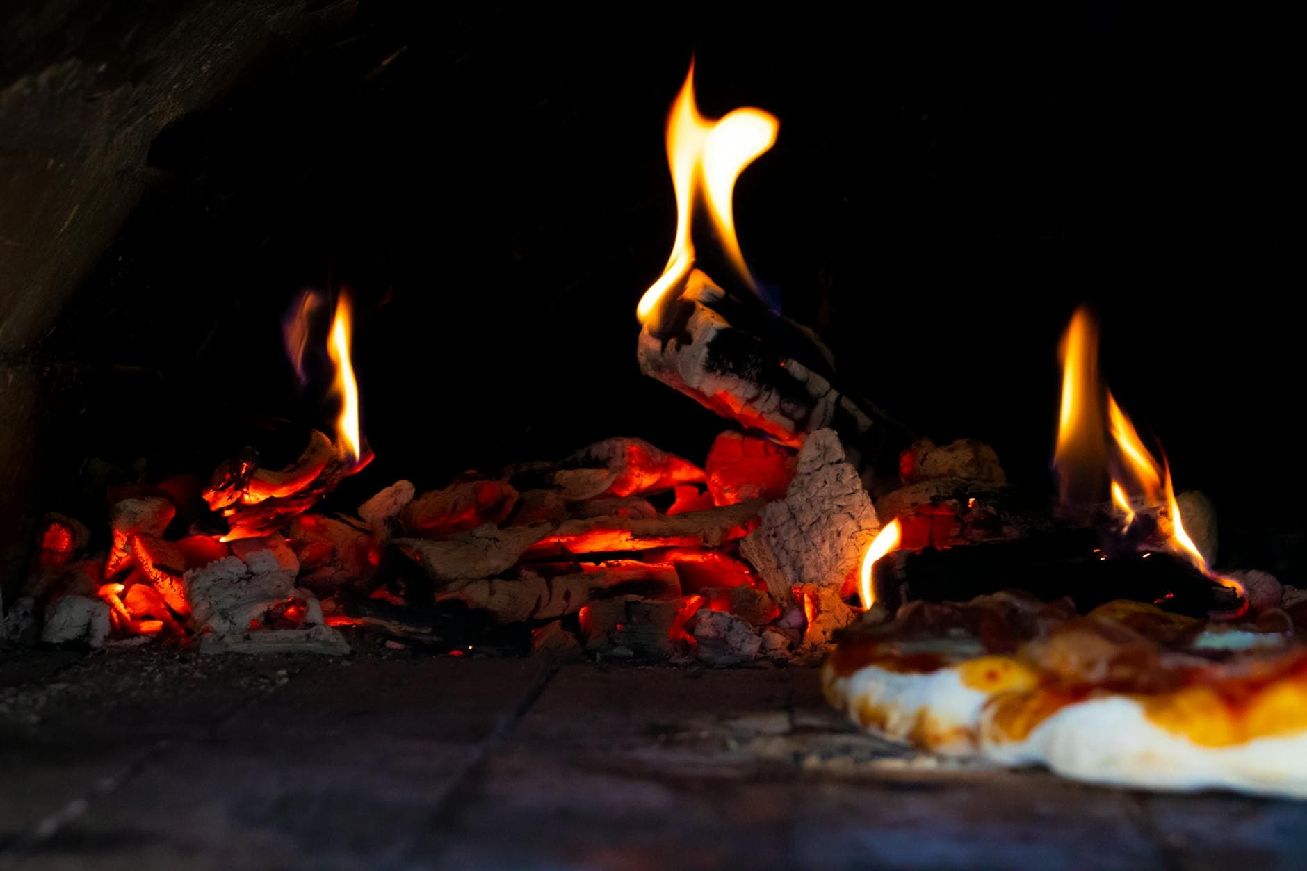 Wood-fired pizza